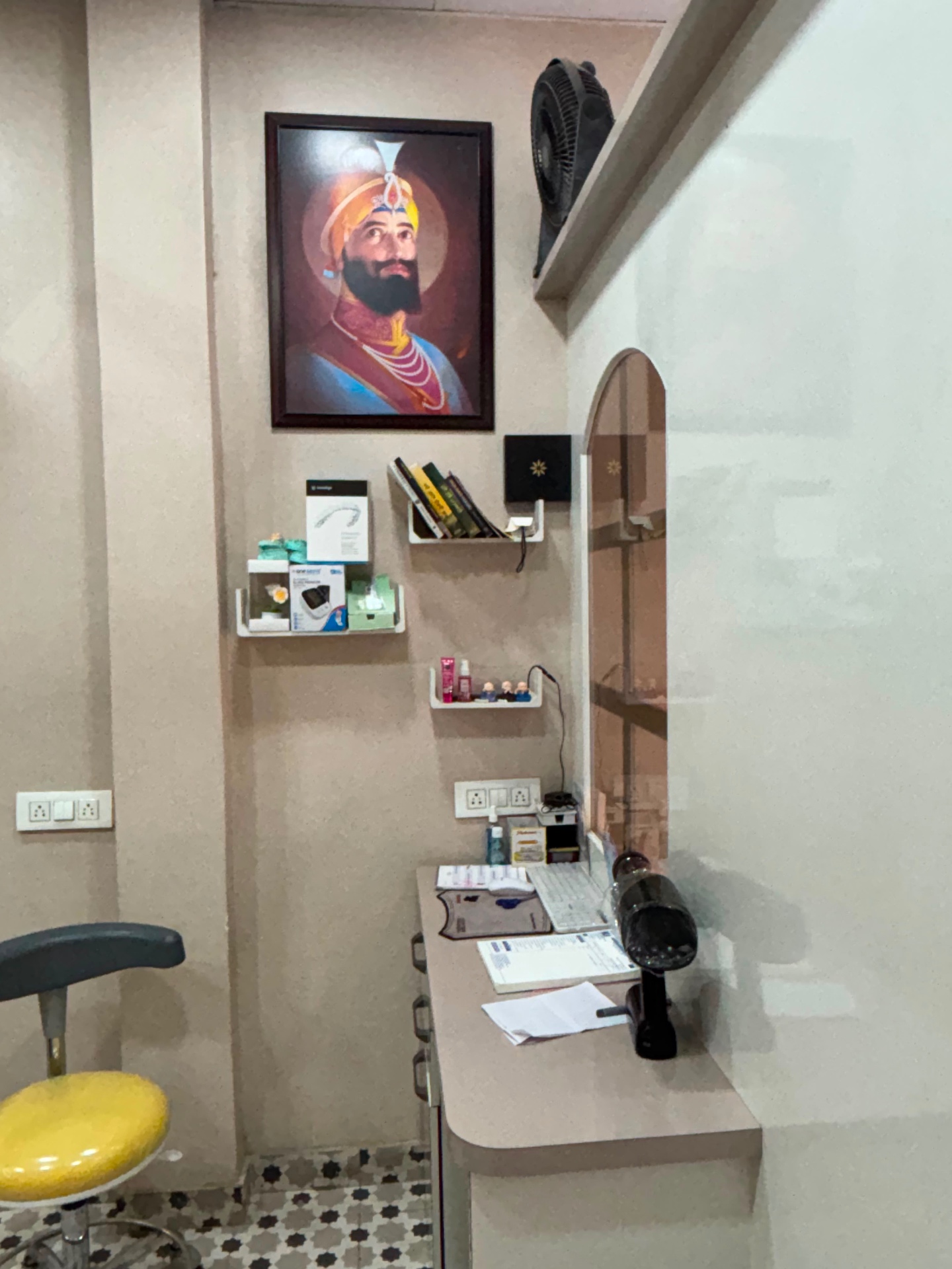 Consultation and patient records area inside the clinic
